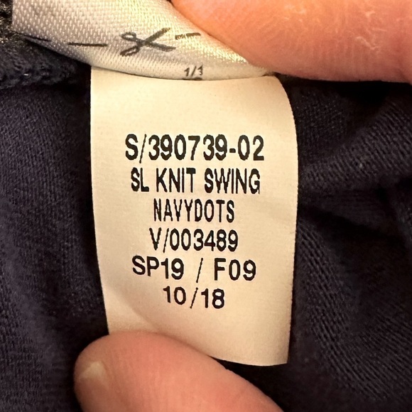 Old Navy Blue with White Polka Dots Sleeveless Swing Dress Size XS NWOT - Picture 9 of 10